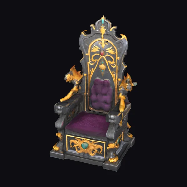 Ornate Obsidian Throne