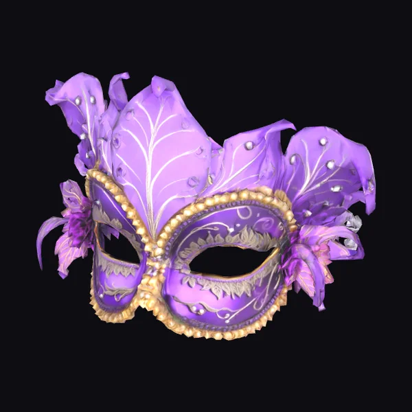 Purple Masquerade Mask