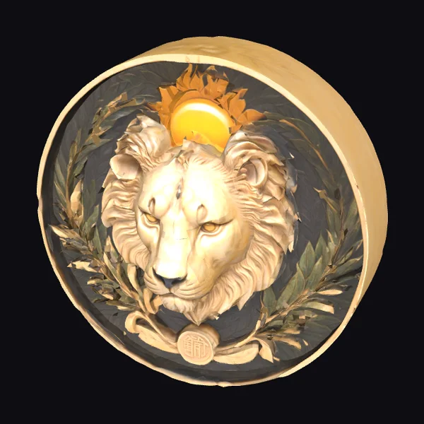 Golden Lion Medallion