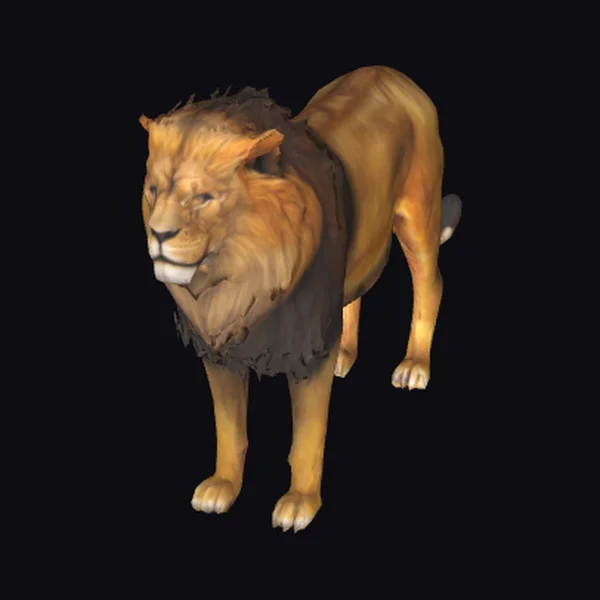 Golden Lion with Mane