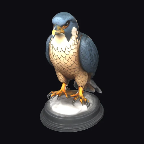 Majestic Peregrine Falcon Statue