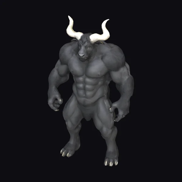 Muscular Minotaur Creature