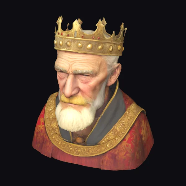 Elderly King Bust