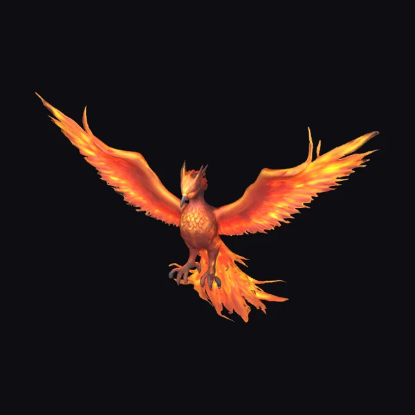 Blazing Phoenix in Flight