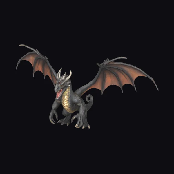 Dark Winged Dragon Creature