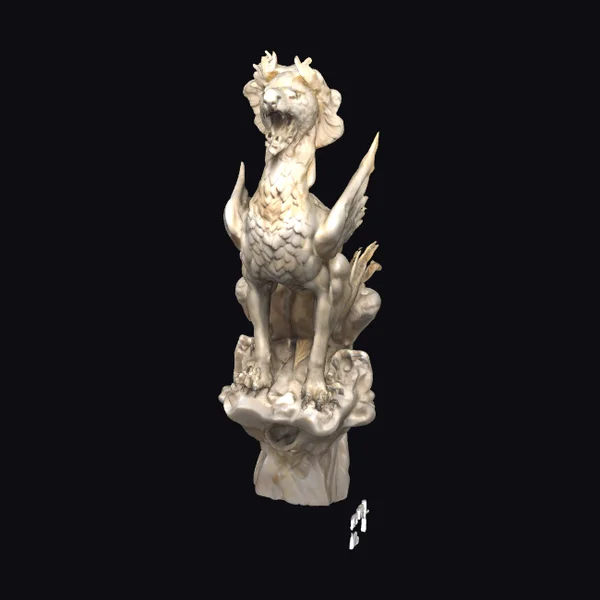 Mythical Lion Chimera Statue