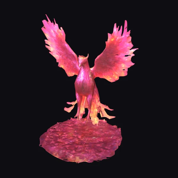 Phoenix Rising from Flames