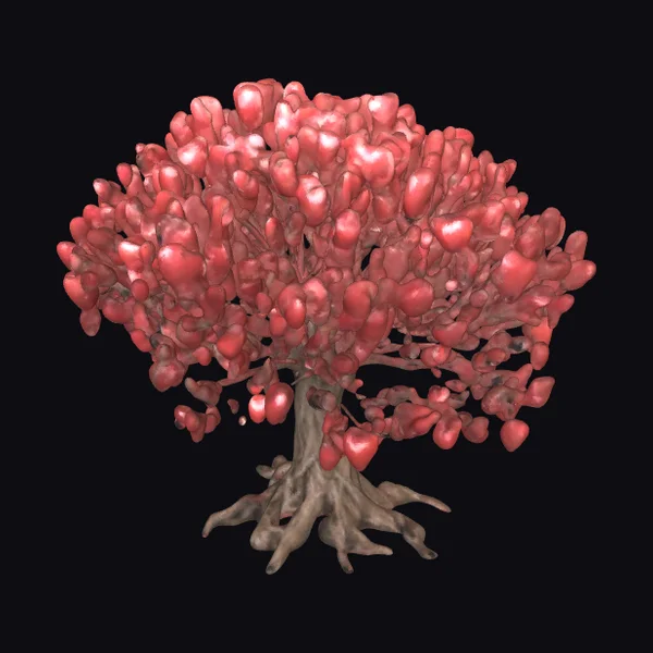 Tree with Heart Fruits