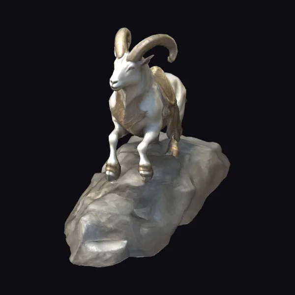 Goat with Elaborate Horns