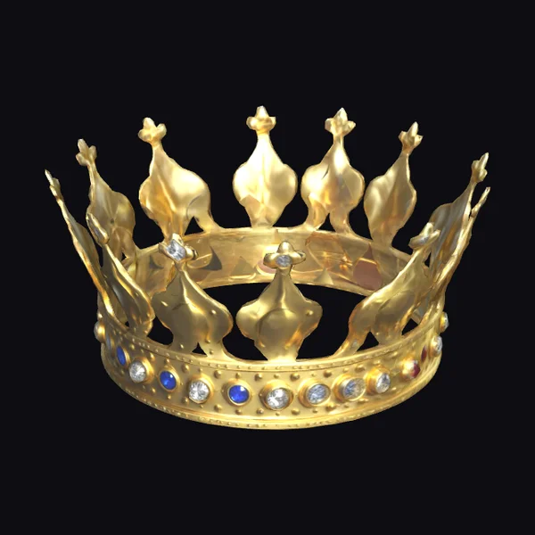 Golden Jewel Encrusted Crown