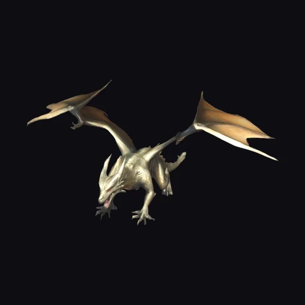 Golden Dragon in Flight