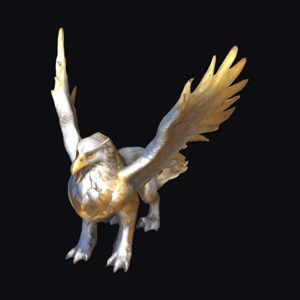 Golden Griffin in Flight