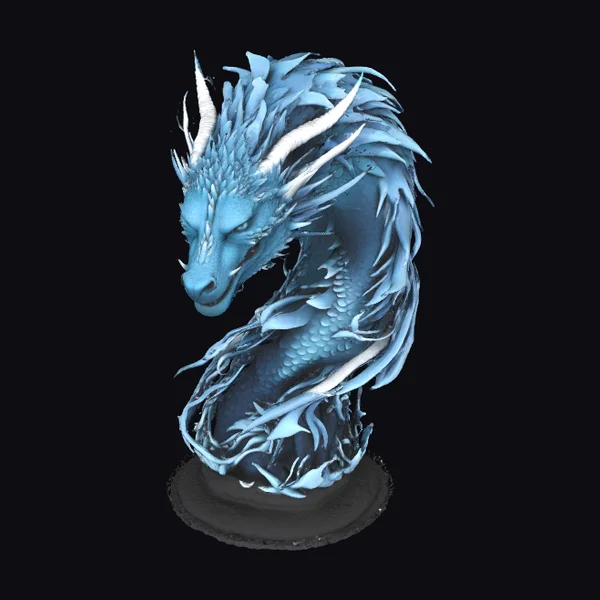 Ice Dragon Bust