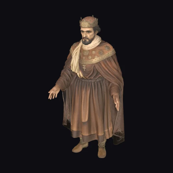 Medieval King Standing