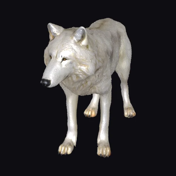 Arctic Wolf Statue