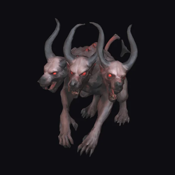 Three-Headed Hellhound Creature