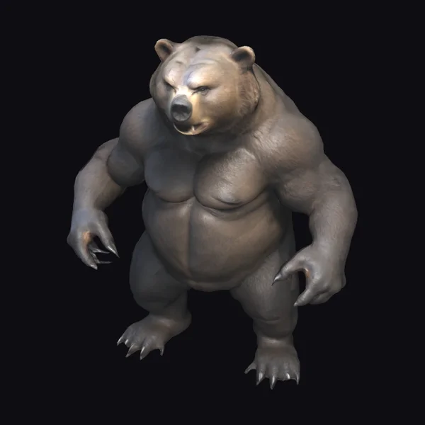 Muscular Grizzly Bear