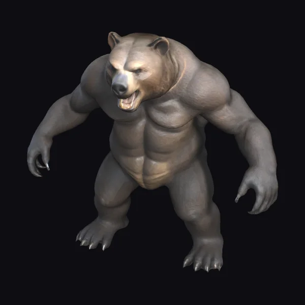 Muscular Grizzly Bear