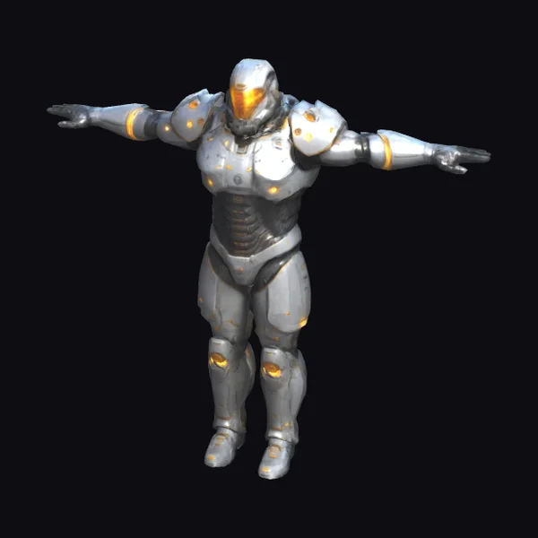 Futuristic Power Armor Suit