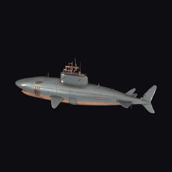 Steampunk Shark Submarine