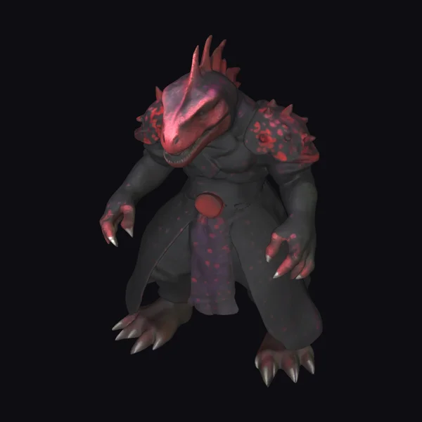 Humanoid Dinosaur in Robe