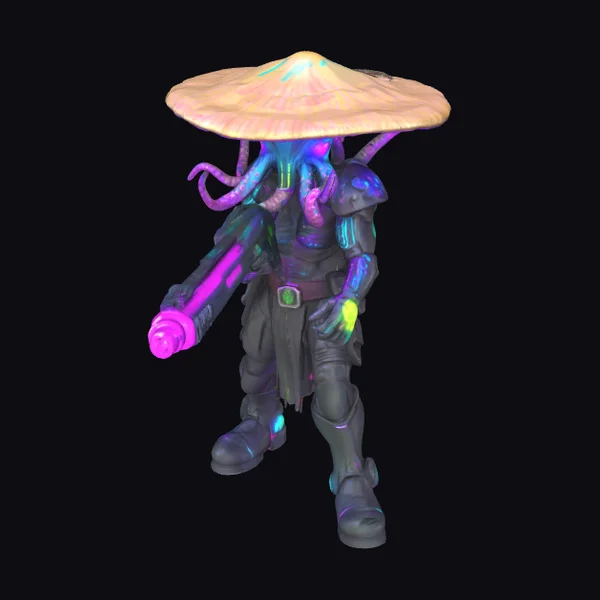 Cyberpunk Cthulhu Warrior