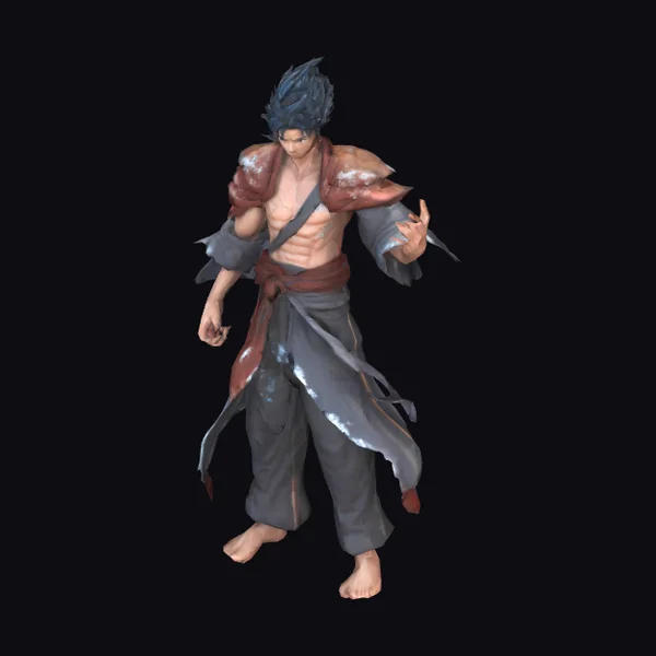 Martial Artist in Battle Pose