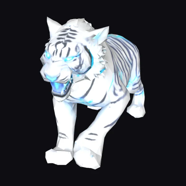 Glowing White Tiger