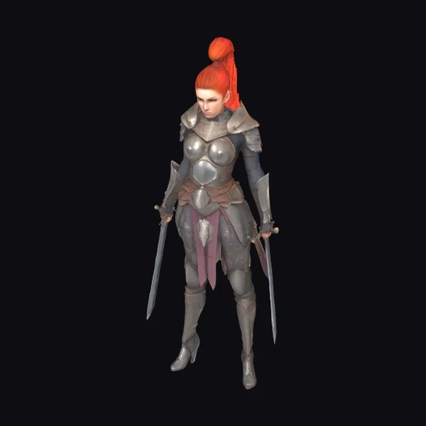 Female Warrior in Armor