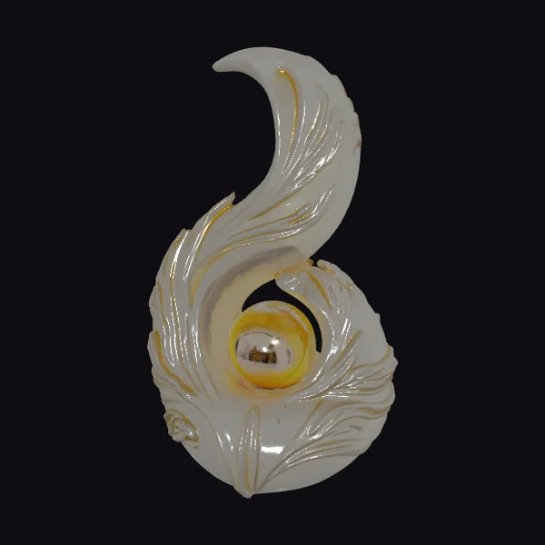 Golden Floral Ornament