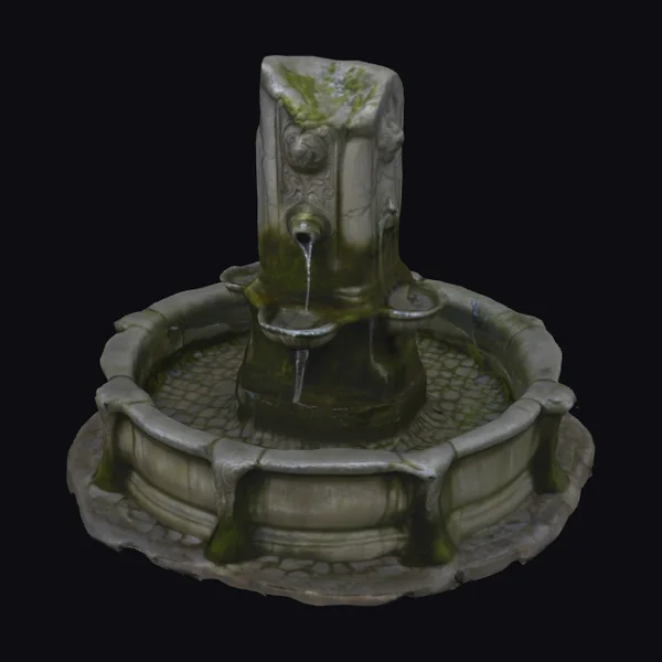 Mossy Stone Fountain