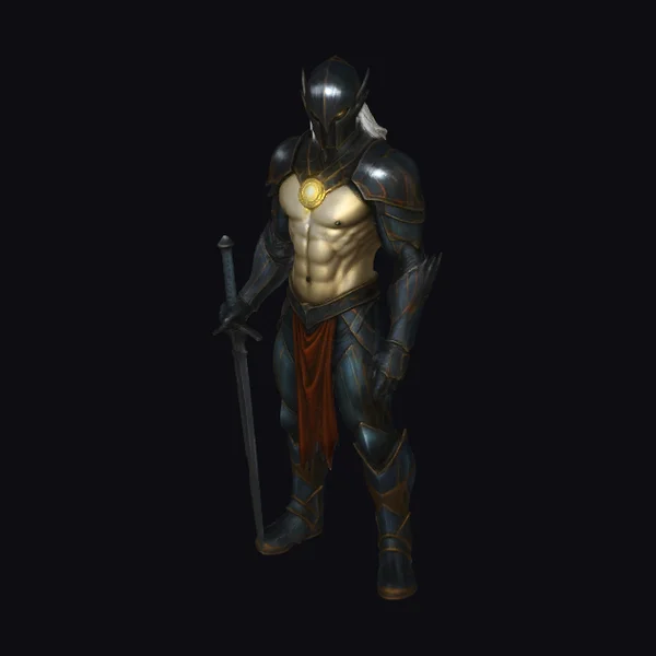 Armored Warrior with Sword