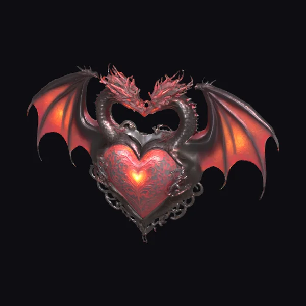 Dragon Heart Sculpture