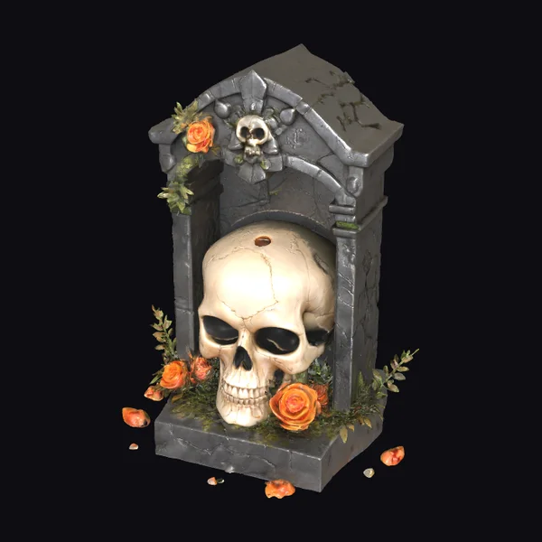 Tombstone Skull Archway