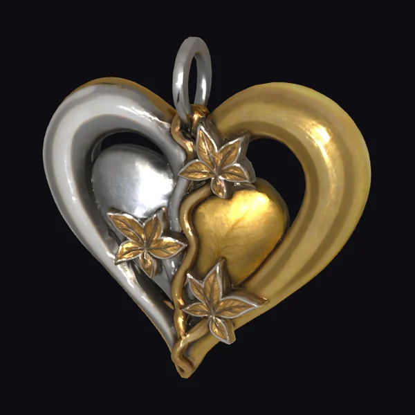Intertwined Hearts Pendant