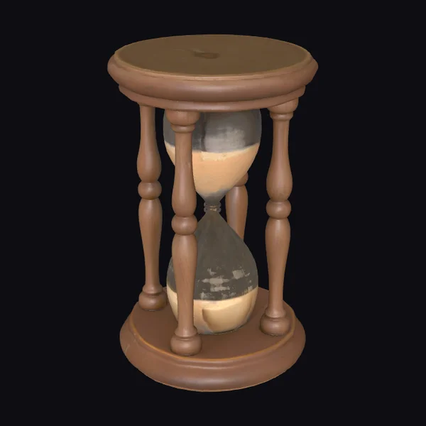 Wooden Hourglass Stand