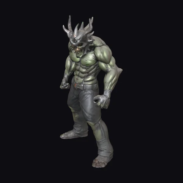 Muscular Demon Warrior