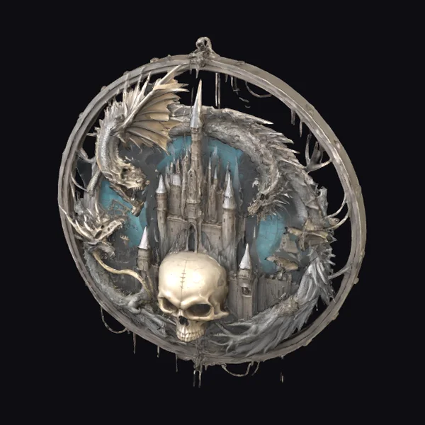 Medieval Castle Skull Scene