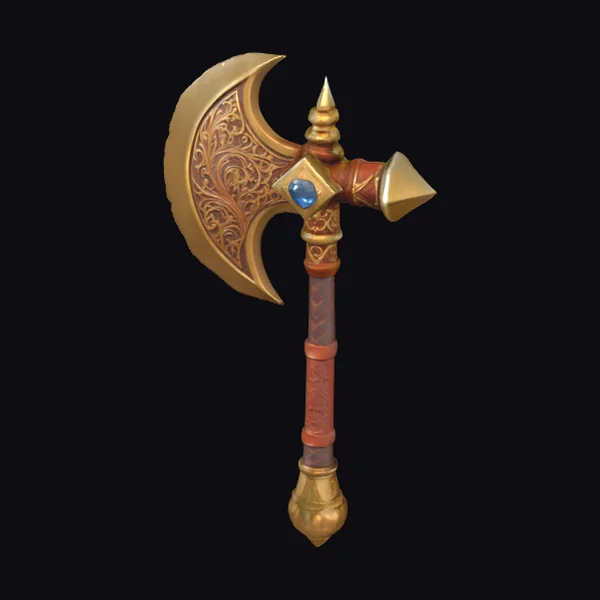 Golden Battle Axe