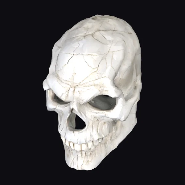 Cracked Skull Head