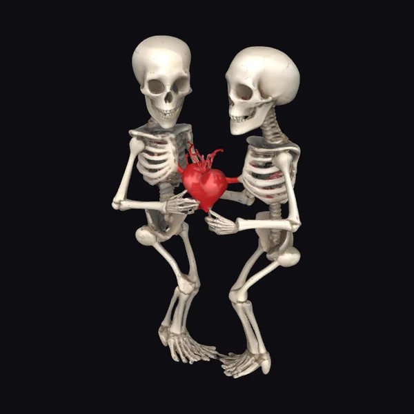 Loving Skeleton Couple