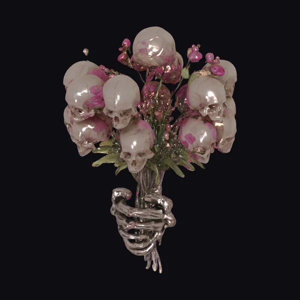 Blooming Skull Bouquet