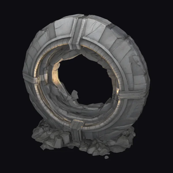 Damaged Metal Ring Structure