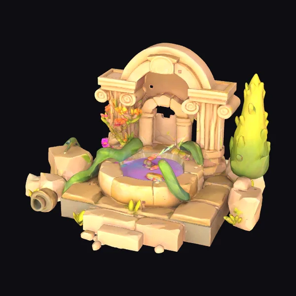 Ancient Stone Fountain