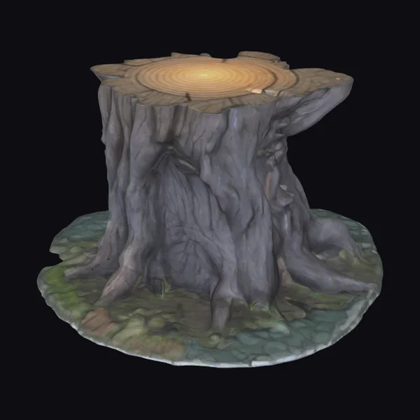 Glowing Tree Stump