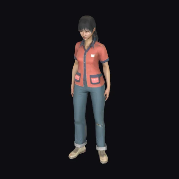 Asian Female Gas Station Attendant