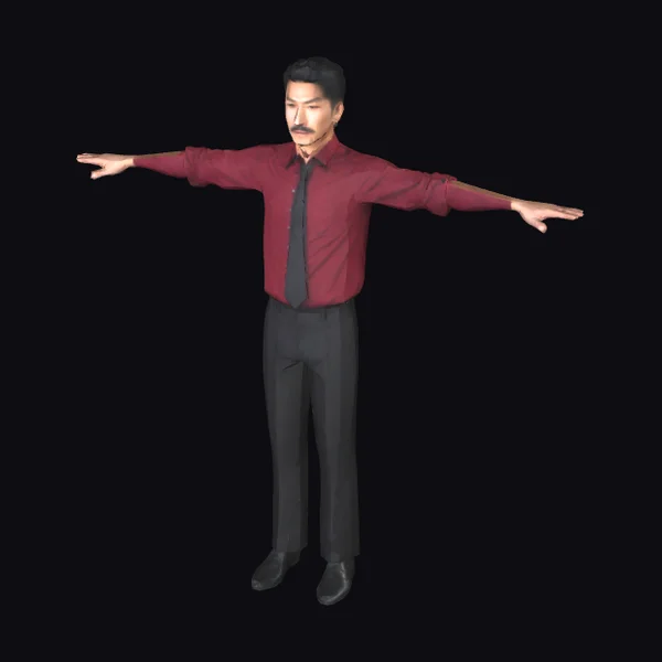 Asian Businessman in Red