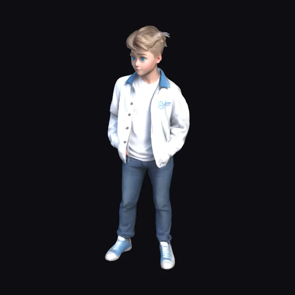 Young Student in 50s Attire