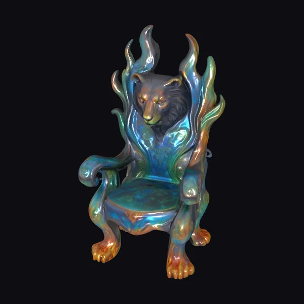 Bear Throne Sculpture