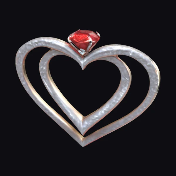 Intertwined Heart with Ruby